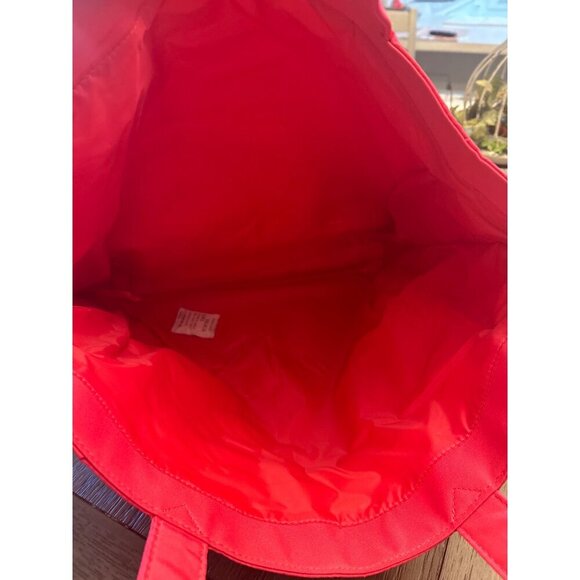 Ed Hardy Hot Pink Tote Bag With Gold Skull Print & Clear PVC Pocket - Picture 4 of 5